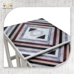 ⁦Wooden Geometric Nesting Tables Set⁩ - الصورة ⁦4⁩
