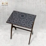 Luxury Wooden Side Table with Islamic Pattern