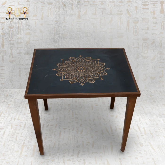 ⁦Luxury Mandala Nesting Tables Set⁩ - الصورة ⁦3⁩