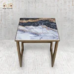 Luxury Marble Effect Nesting Tables Set - Image 3