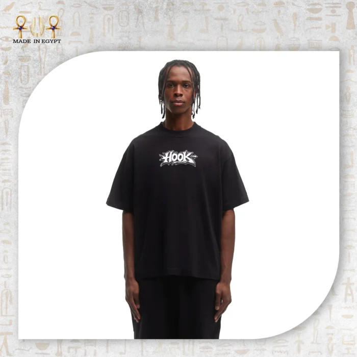 Hook Arrow Graffiti Oversized T-Shirt - Image 3