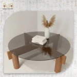 Modern Round Glass Coffee Table
