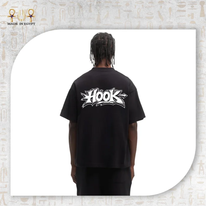Hook Arrow Graffiti Oversized T-Shirt - Image 4