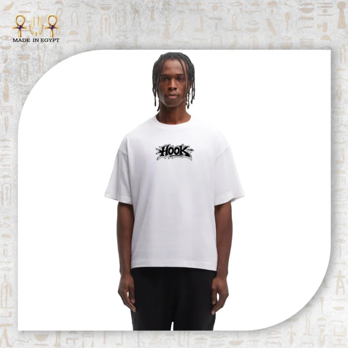 @5C Hook Arrow Graffiti Oversized T-Shirt Hook Arrow Graffiti Oversized T-Shirt - Image 1