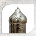 فانوس معدني أسطواني مزخرف بتصميم شرقي فاخر - الصورة 3