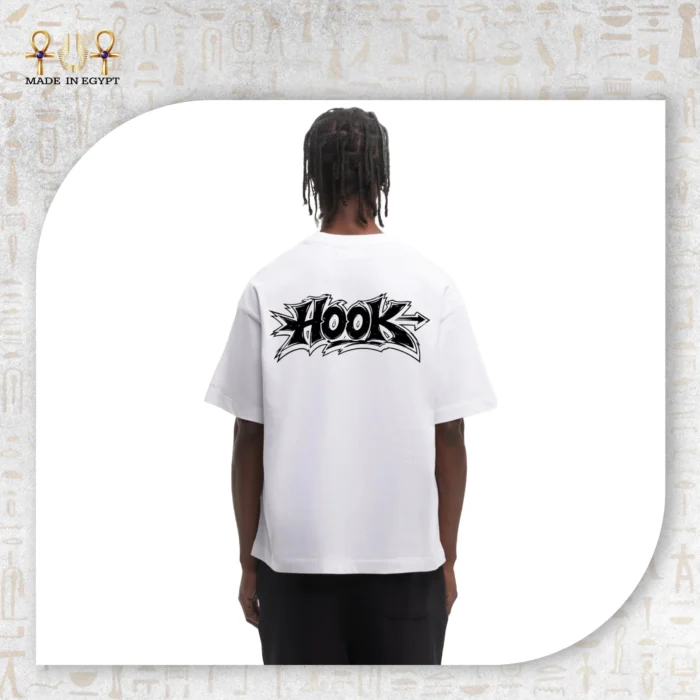 Hook Arrow Graffiti Oversized T-Shirt - Image 2