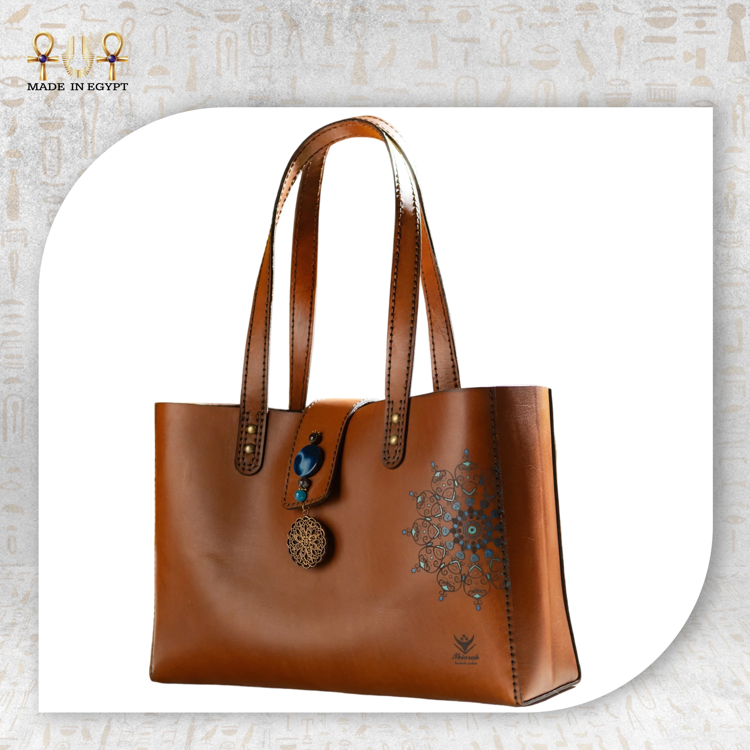 @5a Art Pattern Leather Bag Art Pattern Leather Bag - Image 1