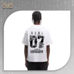 تيشيرت أوفر سايز Soul 07 بطباعة زهور - الصورة 2