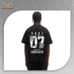 تيشيرت أوفر سايز Soul 07 بطباعة زهور - الصورة 3