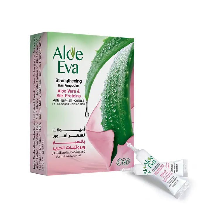 DAss0rsksjwvYNqxeQt4cawSQ7iK8k0QCVmcs1Xa.jpg Aloe Eva Strengthening Hair Ampoules With Aloe Vera & Silk Proteins ( 4 Ampoules * 15 Ml ) - الصورة 1