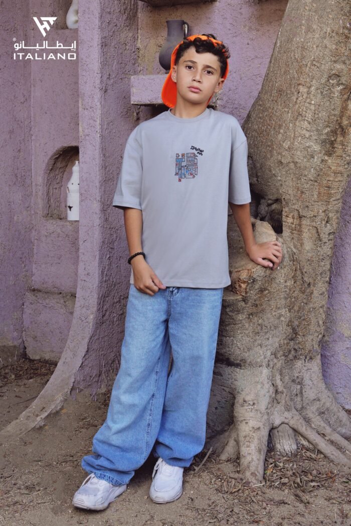 ⁦Boys OverSize T-Shirt ITSH77⁩ - الصورة ⁦3⁩