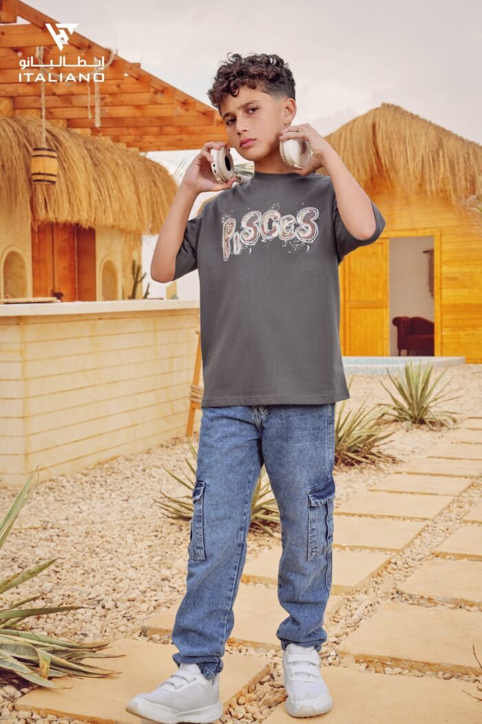 ⁦Boys OverSize T-Shirt ITSH138⁩ - الصورة ⁦2⁩