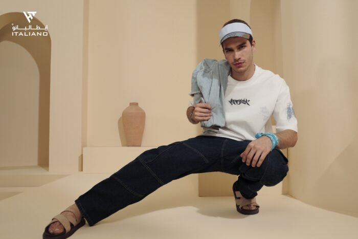 ⁦Men OverSize T-Shirt ITSH75⁩ - الصورة ⁦4⁩