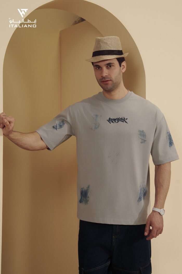 ⁦Men OverSize T-Shirt ITSH75⁩ - الصورة ⁦5⁩