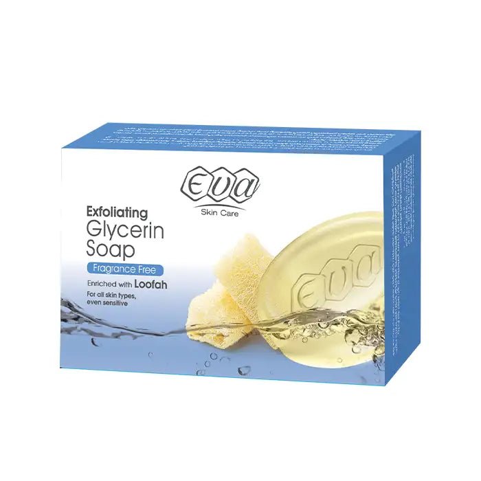 G9L2TRf8qjmJSCv3kGXpLkgZpu0PwprwMKVwNhfP.jpg Eva Skin Care Exfoliating Glycerin Soap Enriched With Loofah For All Skin Types, Even Sensitive 120 Gm - الصورة 1