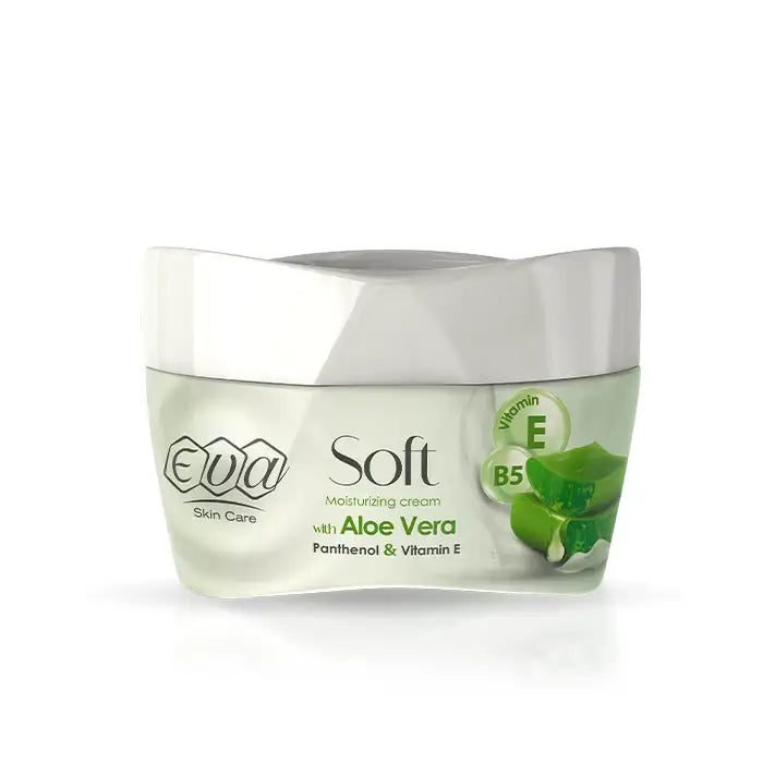 NzdXLhs12eW7pxzAUc6BHa3ccLG192W5r6QIQtN3.jpg Eva Skin Care Soft Moisturizing Cream with Aloe Vera, Panthenol & Vitamin E 20 Gm - Image 1