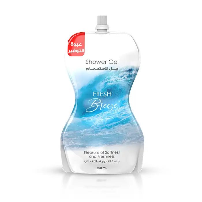 OW1XRK8W3lqewJZOwDLkOnhEKFvrcIN7Di9N58Fv.jpg Eva Skin Care Shower Gel Pouch Fresh Breeze 500 Ml - Image 1