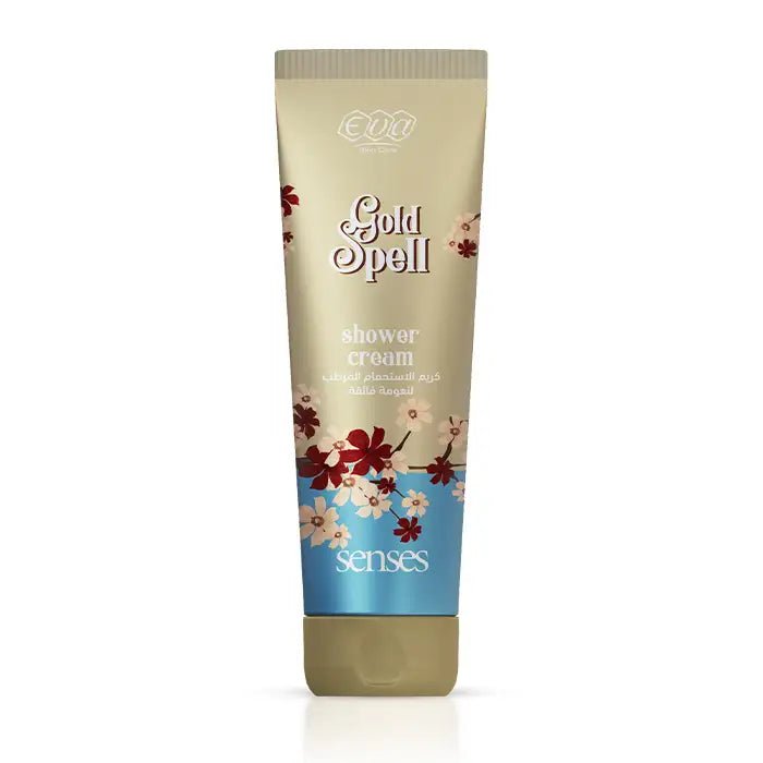 QDxv00Iz8J0Pvtsv8u3lUOlWZf3GNuqRcUvmiUT8.jpg Eva Skin Care Senses Shower Cream Gold Spell 250 Ml - الصورة 1