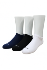 Men's Half Socket Terry Heel & Toe Socks 3-Pack - Image 3