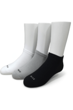 Men's Half Socket Terry Heel & Toe Socks 3-Pack - Image 2