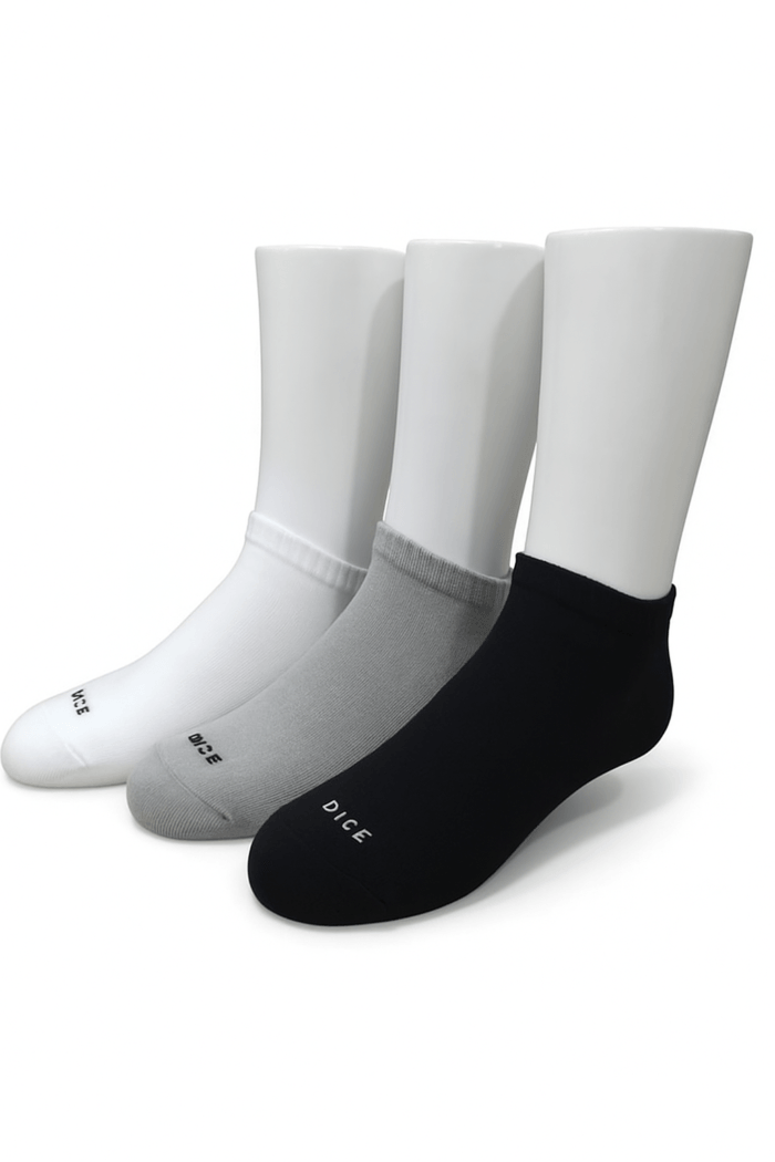 Men's Half Socket Terry Heel & Toe Socks 3-Pack - Image 2