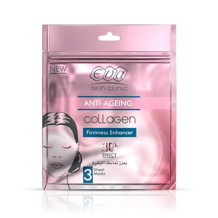 d2iBPoNTb6LIK9G4Nv5yjUj4QmlaNmdl85NiObCa.jpg Eva Skin Clinic Collagen Sheet Mask ( 3 Sheet Masks ) - Image 1