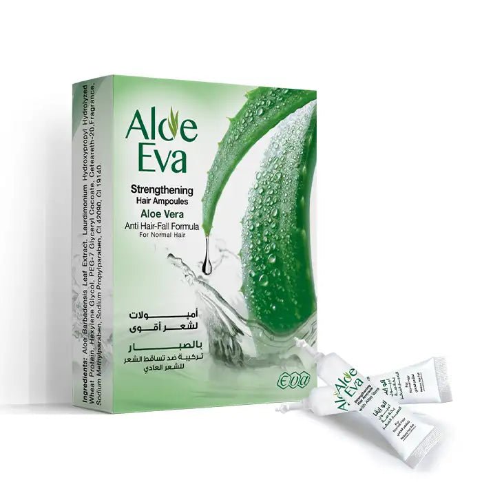 dIAziSYlETdFRKaVujTHP13ebZhH21tKDybkTrzD.jpg Aloe Eva Strengthening Hair Ampoules With Aloe Vera ( 4 Ampoules * 15 Ml ) - Image 1