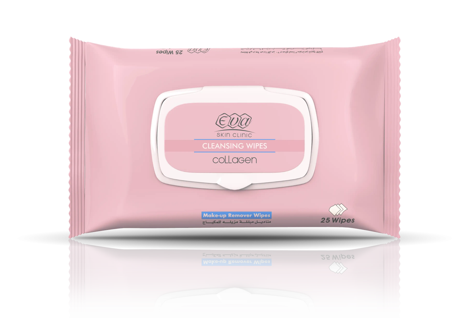 siXpDddAsosRF67sDy97I6Ve6V5iTOSPw3ZbhpvQ.png Eva Skin Clinic Anti-Ageing Collagen Moisturizing & Cleansing Facial Wipes (25 Wipes Per Pack) - Image 1