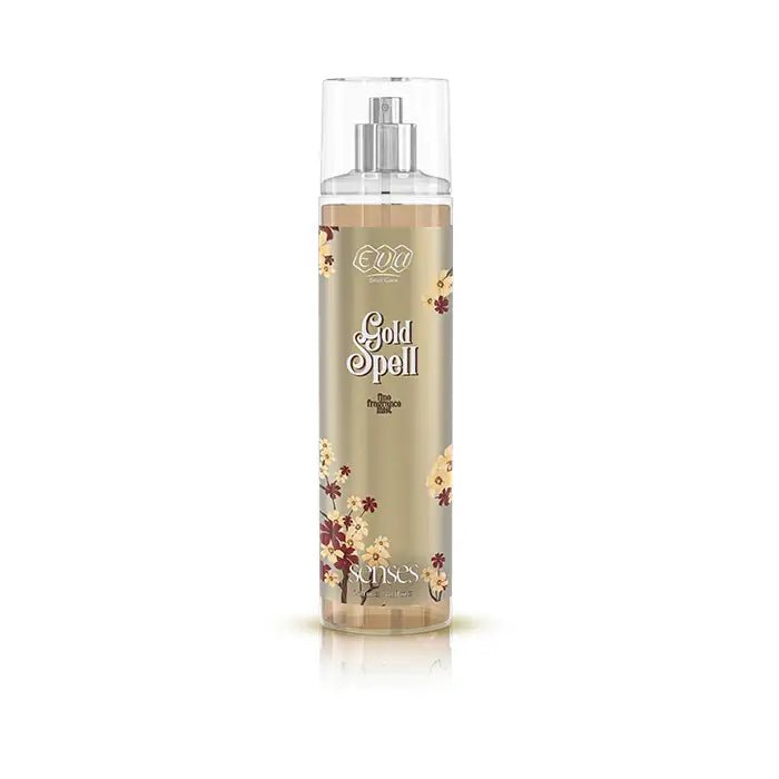 zayo3VKoHTs9oCKDVyPDrSicHKZ794lKXPfxxQRA.jpg Eva Skin Care Senses Body Splash Gold Spell 240 Ml - Image 1
